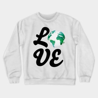 Love With Watercolor Planet - Climate Change Crewneck Sweatshirt